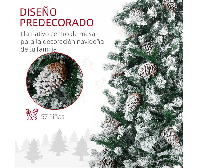 Árvore de Natal HOMCOM 830-751V01GN Verde