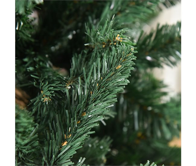 Árvore de Natal PVC, Aço HOMCOM, casa - natal Verde