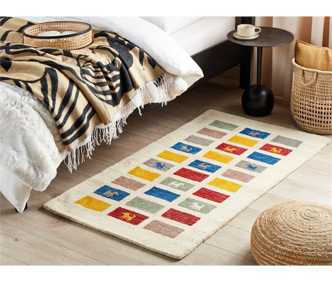 Beliani Pelos curtos MURATLI 80x150 Multicor