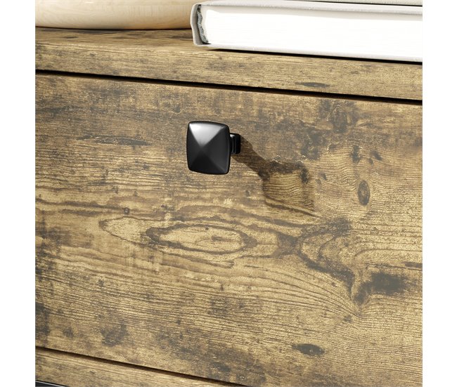 Mesa Auxiliar Melamina de Madeira e Metal HOMCOM, casa - mesas Vermelho