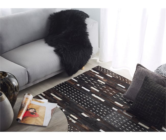 Beliani Retazos AKSEKI 160x230 Castanho