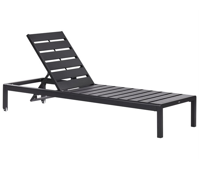 Beliani Cadeira lounge/relax NARDO Preto