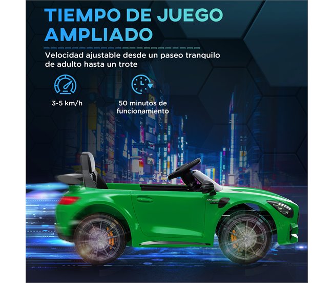 Carro Elétrico para Crianças Plástico e Metal AIYAPLAY Verde