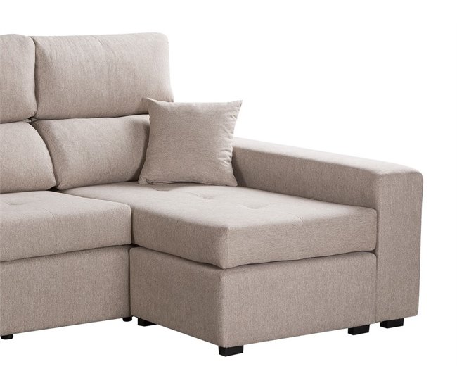 Chaise longue CIRO reversível Bege
