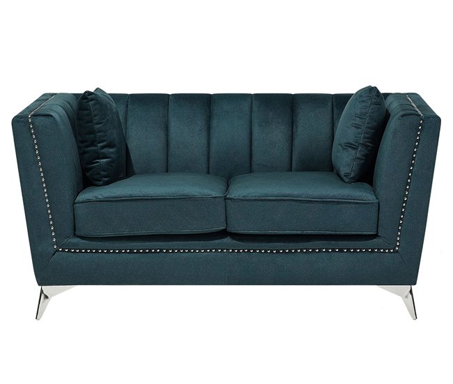 Beliani Conjunto de sofás GAULA Azul/ Verde