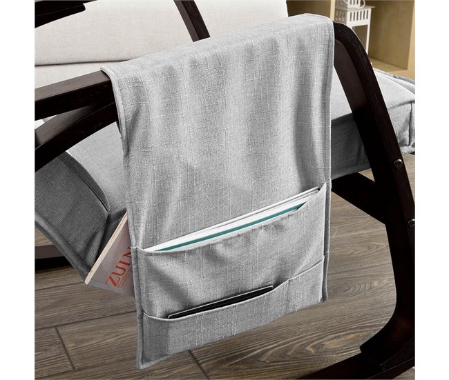 Cadeira de baloiço Relax Poltrona Design FST20-HG SoBuy Cinza