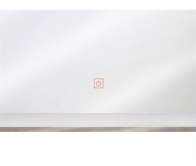Beliani Espejo de baño ARGENS 80x4 Cinza