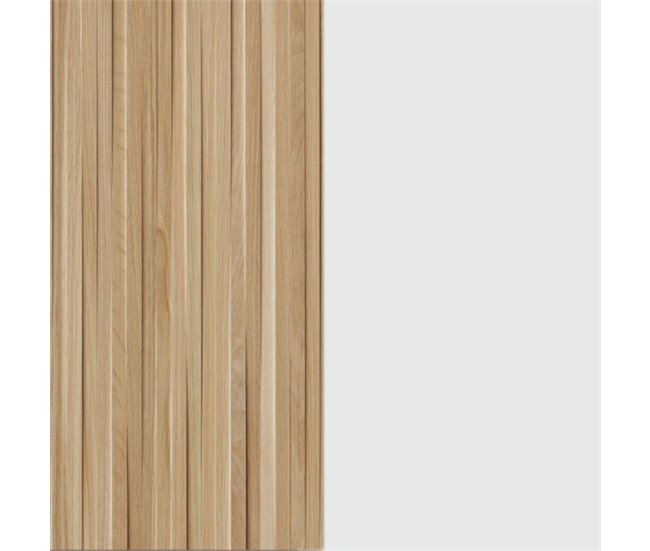 Cabecero con mesitas Nitza Natural/ Branco