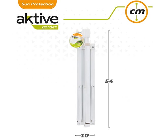Suporte para guarda-sol 4 pernas d25/32 mm Aktive Garden Branco