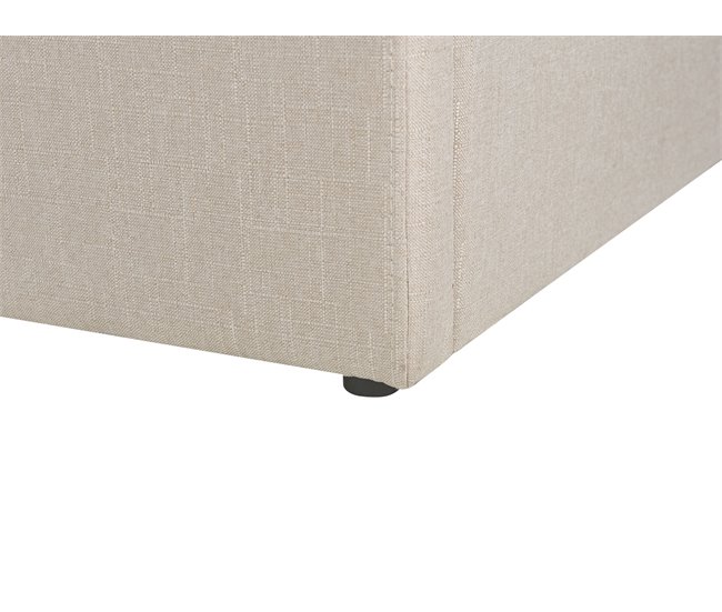 Beliani Cama com estrado Poliéster DINAN 167x214 Bege