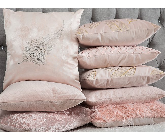 Beliani Almofada decorativa DAISY 45x45 Bege