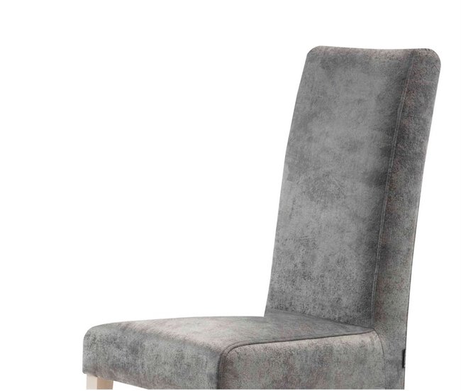 Cadeira de jantar VELVET veludo cinza Cinza