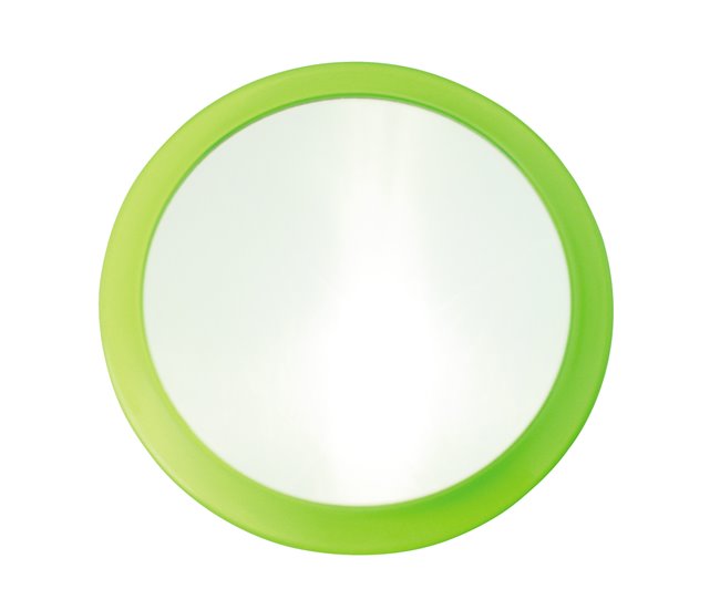 Espelho de aumento com ventosa 15x15 Verde