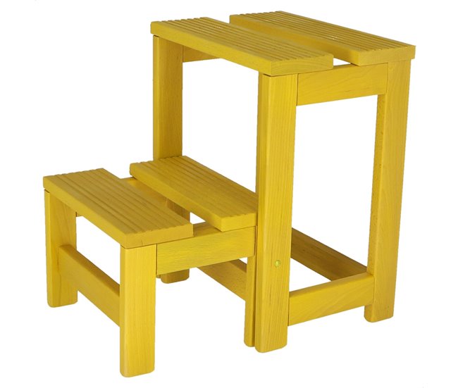 Banco em escada Amarelo