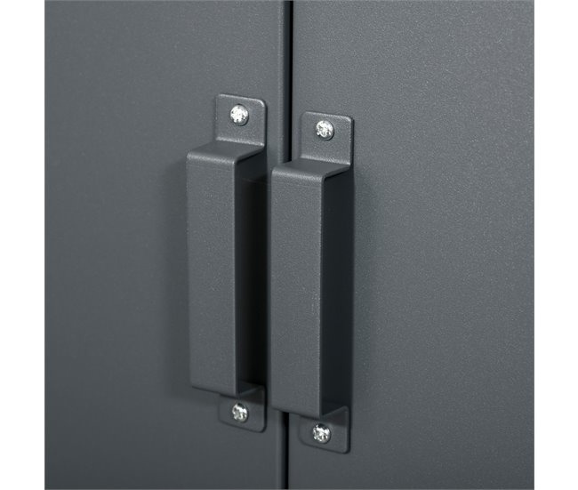 Armário de Metal Metal HOMCOM Cinza