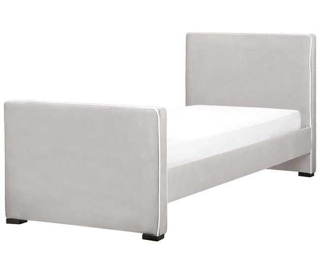 Beliani Cama Veludo TEENIE 98x230 Azul Claro