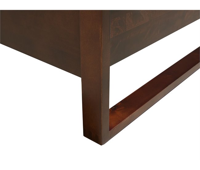 Beliani Cama com estrado Pinho GIULIA 145x213 Castanho