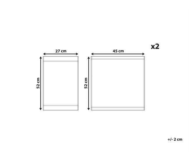 Beliani Cobertura para cadeira de jardim CINE 52x45 Verde