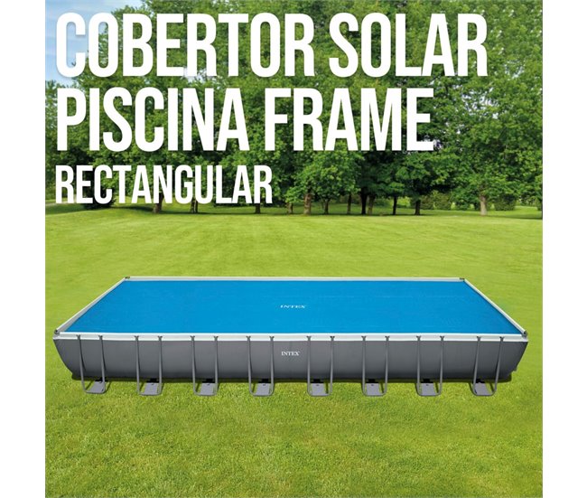 Cobertura solar INTEX piscinas retangulares Azul
