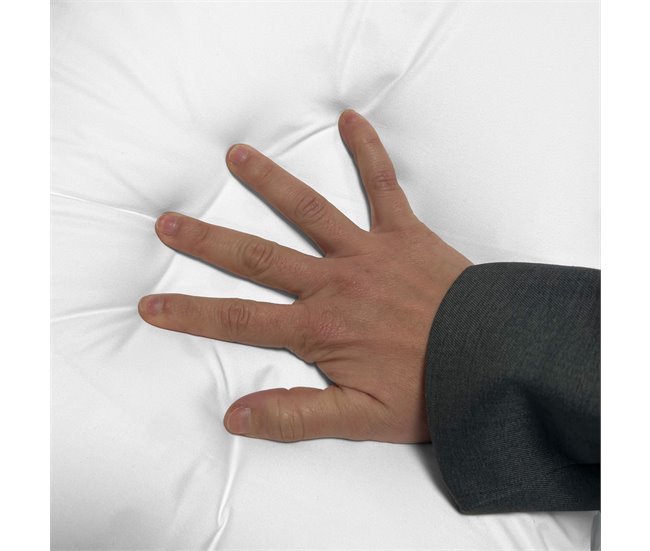 Almofada de espuma viscoelástica Moshy de altura média 150x35 Branco