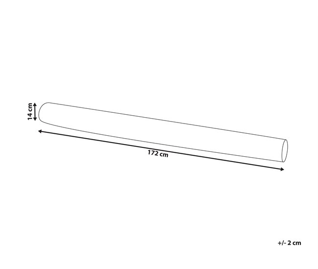 Beliani Cojín decorativo GLADIOLUS 172x14 Bege
