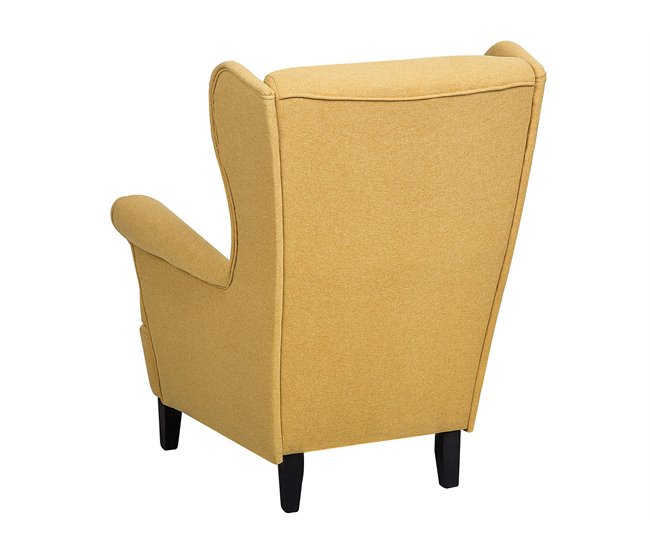 Beliani Poltrona com braços ABSON Amarelo