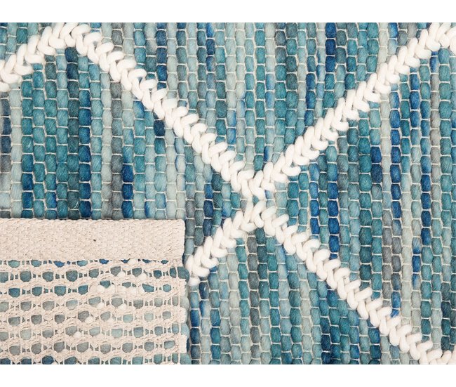 Beliani Pelos curtos BELENLI 140x200 Azul Claro