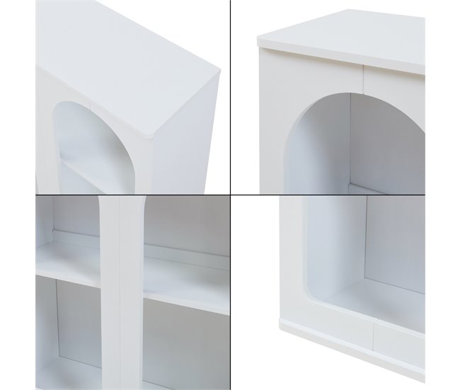 Aparador Trorhun MDF [en.casa] 80 Branco