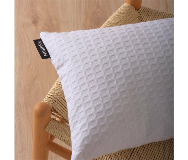 Capa de travesseiro Waffle Branco