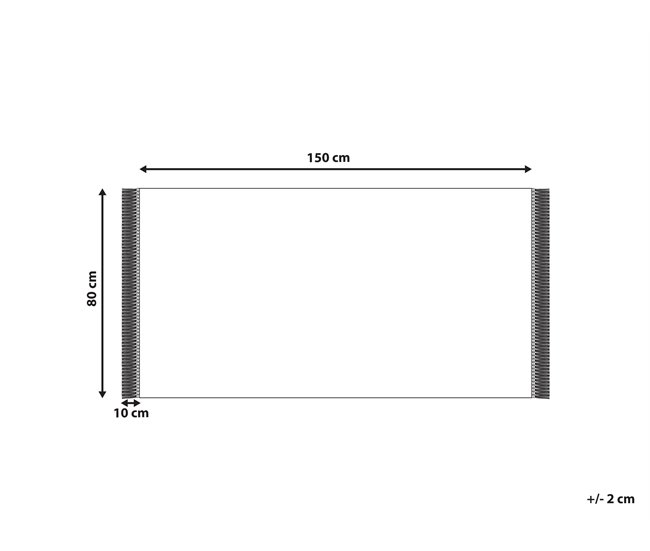 Beliani Pelos curtos SAZLI 80x150 Bege