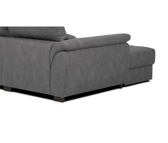 Chaise longue BENSON com cama Antracite