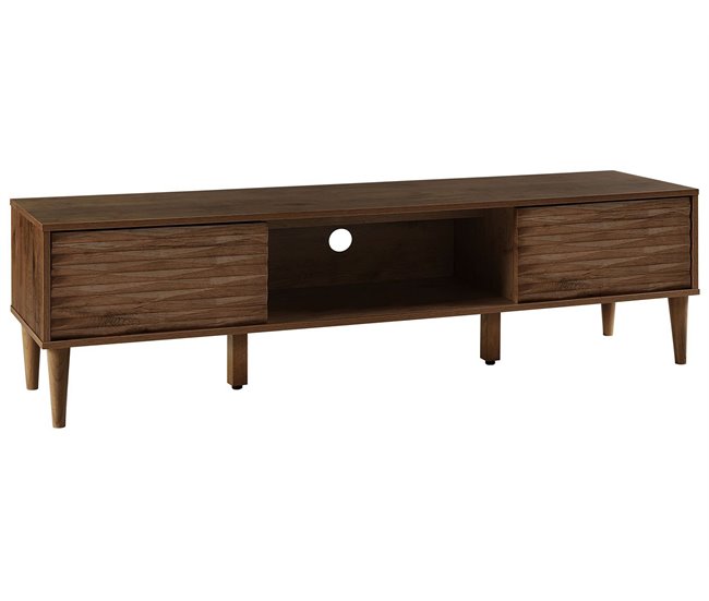 Beliani Mesa de TV KAYAN Castanho
