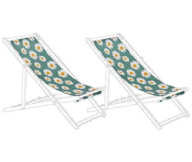 Beliani Cobertura para cadeira de jardim ANZIO/AVELLINO Verde