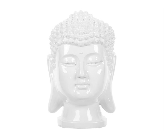 Beliani Acessório decorativo BUDDHA Branco