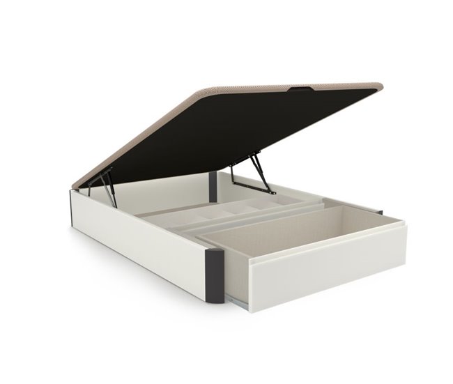 Sommier rebatível luxo S-Max 3D 135x190 Branco/cinza