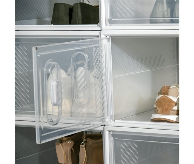 Armário Modular PP HOMCOM, casa - móveis de armazenamento 28 Branco