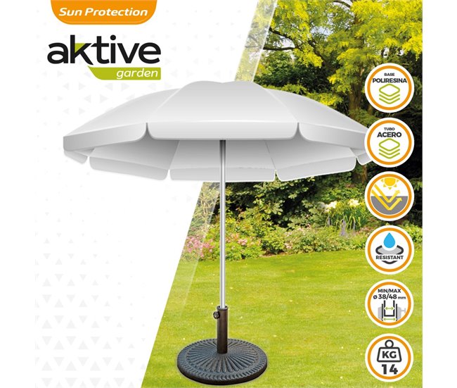 Base de guarda-chuva em poliresina Aktive Garden circular Preto