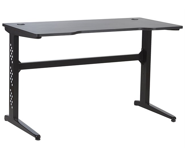 Beliani Secretária de jogos DEXTER 120x60 Preto