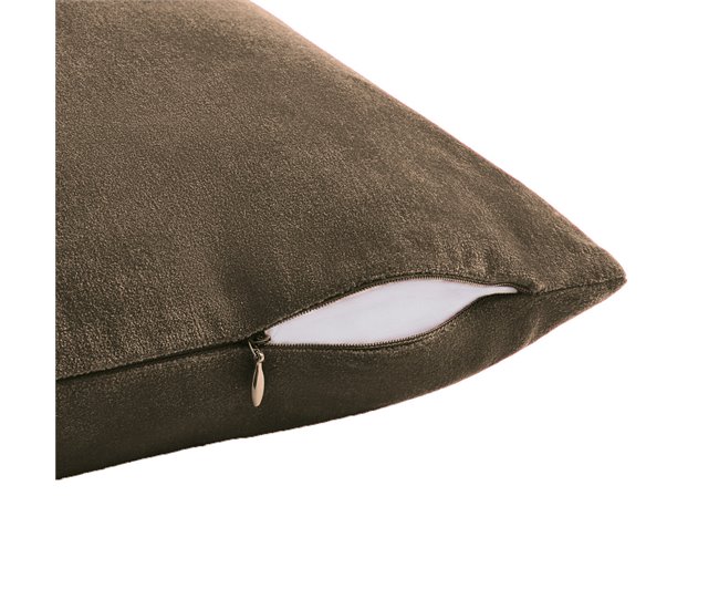  Acomoda Textil - 4 capas de almofada em veludo. Camel