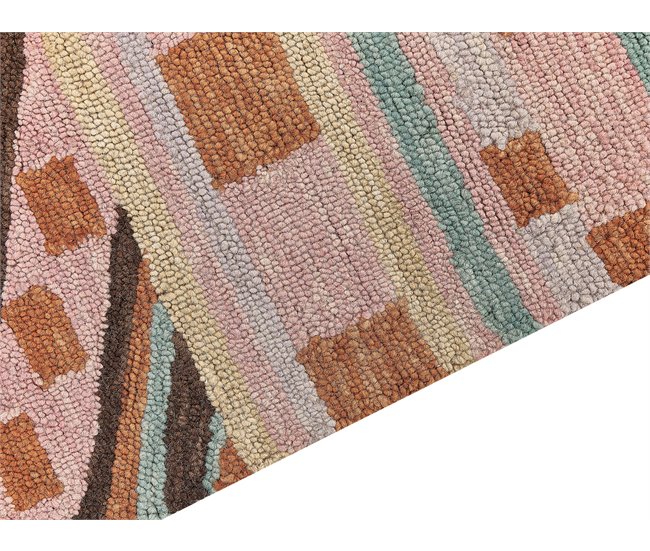 Beliani Entrelaçado YOMRA 140x200 Multicor