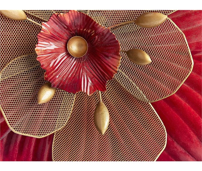 Beliani Decoração de parede SCANDIUM Vermelho