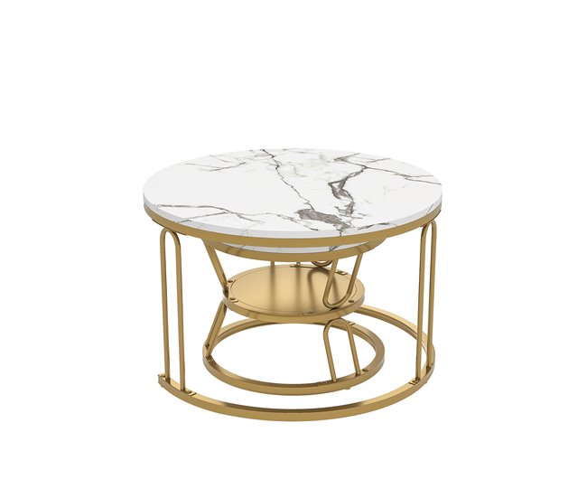 Mesa de centro, mesa auxiliar, mesa auxiliar 70x70 Branco