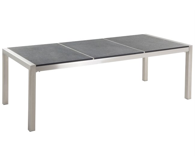 Beliani Conjunto de comedor GROSSETO Cinza