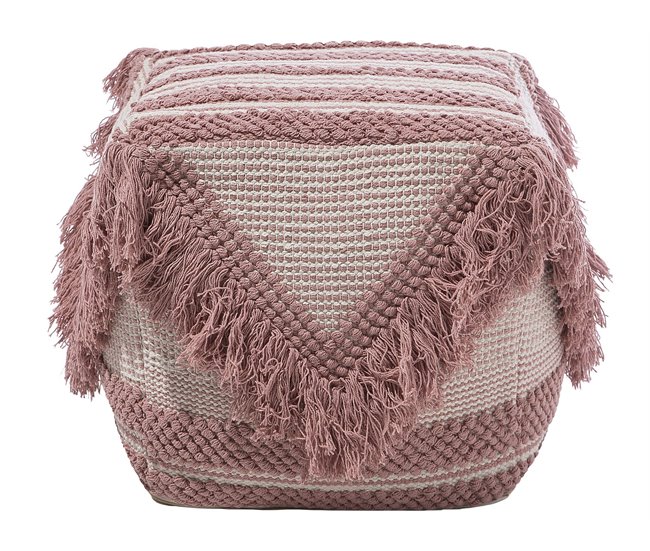 Beliani Pufe KOCHI Rosa