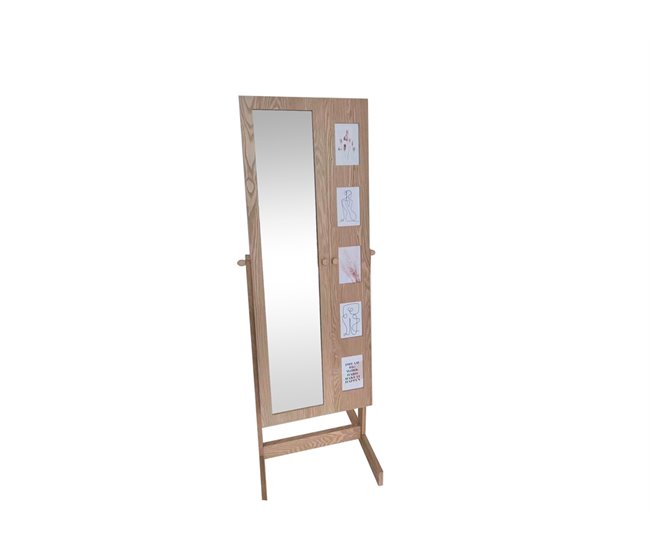 Joalhierro de pe ELOH 53X37'5X146cm Castanho