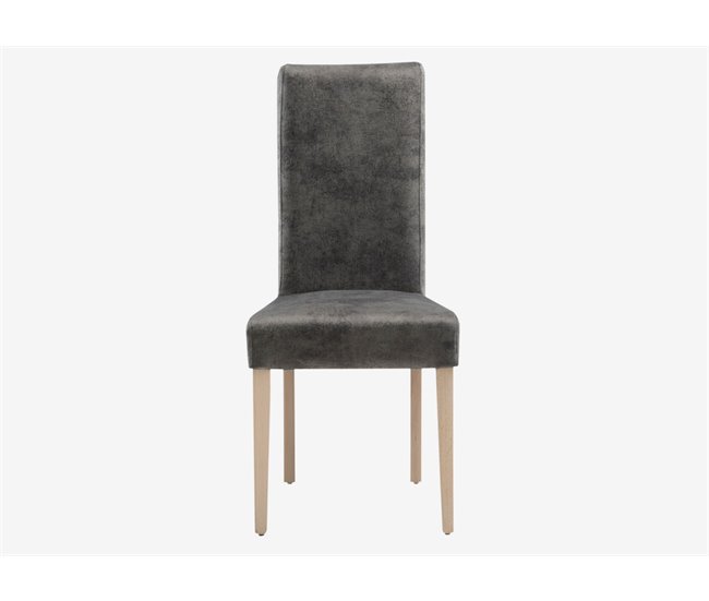 Cadeira de jantar VELVET veludo cinza Cinza