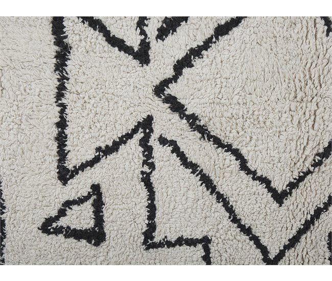 Beliani Pelos curtos KHOURIBGA 140x200 Branco/ Bege