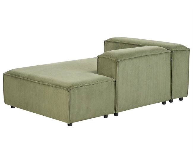 Beliani Chaise longue Bombazine ARDAL Verde