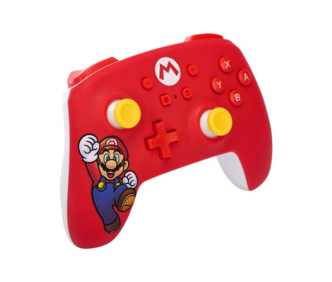 Controlo remoto sem fios para videojogos MARIO Vermelho