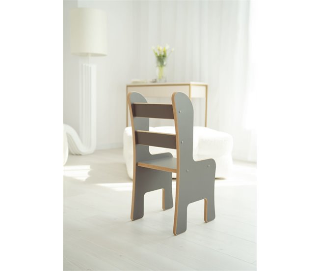 Cadeira infantil cinza Cinza